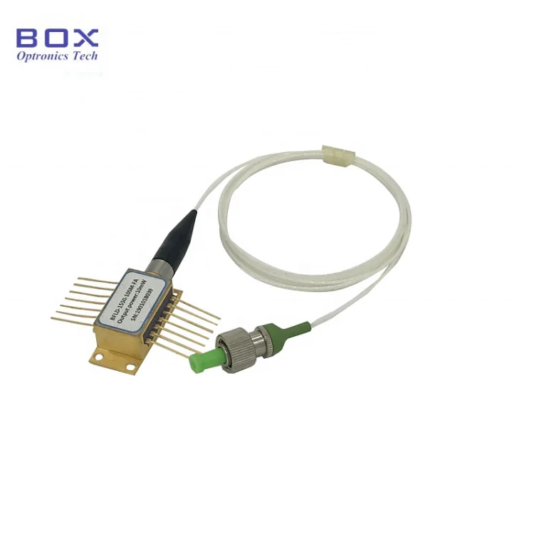 1550nm 100MW 100kHz 좁은 선폭 DFB 레이저 다이오드 BTF SM/PM 섬유